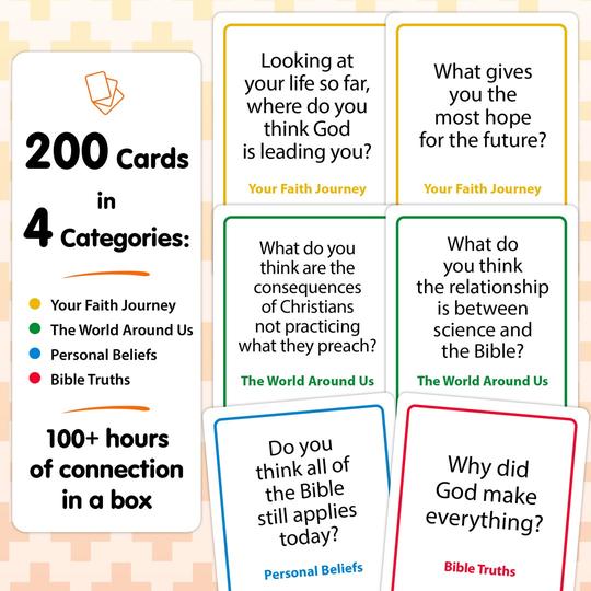 Christian Conversation Starters | Bible Conversation Cards – Talking ...