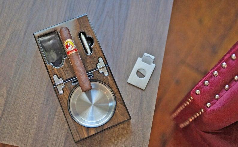 Leather Cigar Ashtray | The Go-To