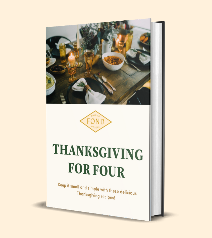 Thanksgiving recipes ebook using FOND bone broth