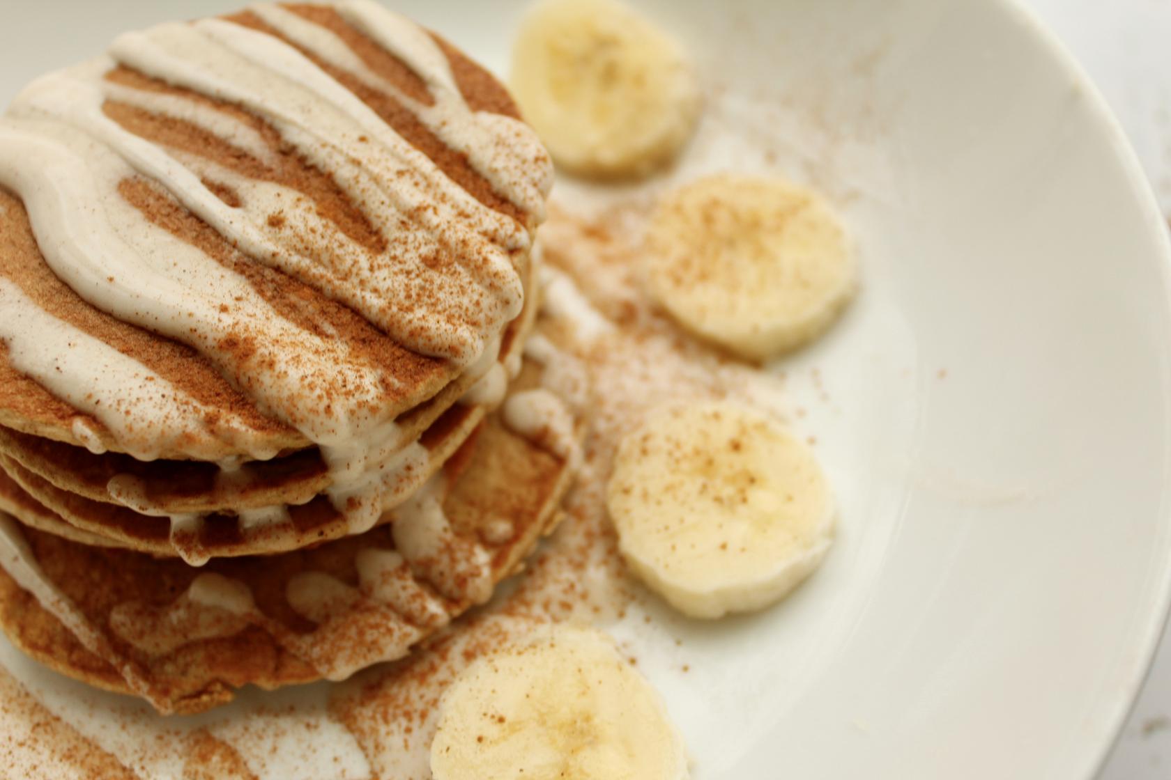 Cinnamon Roll Protein Pancakes Astroflav