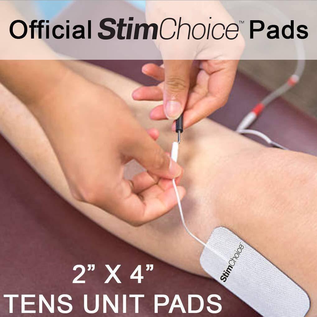 StimChoice Premium Quality 2" x 4" TENS Unit Pads - 20 Count