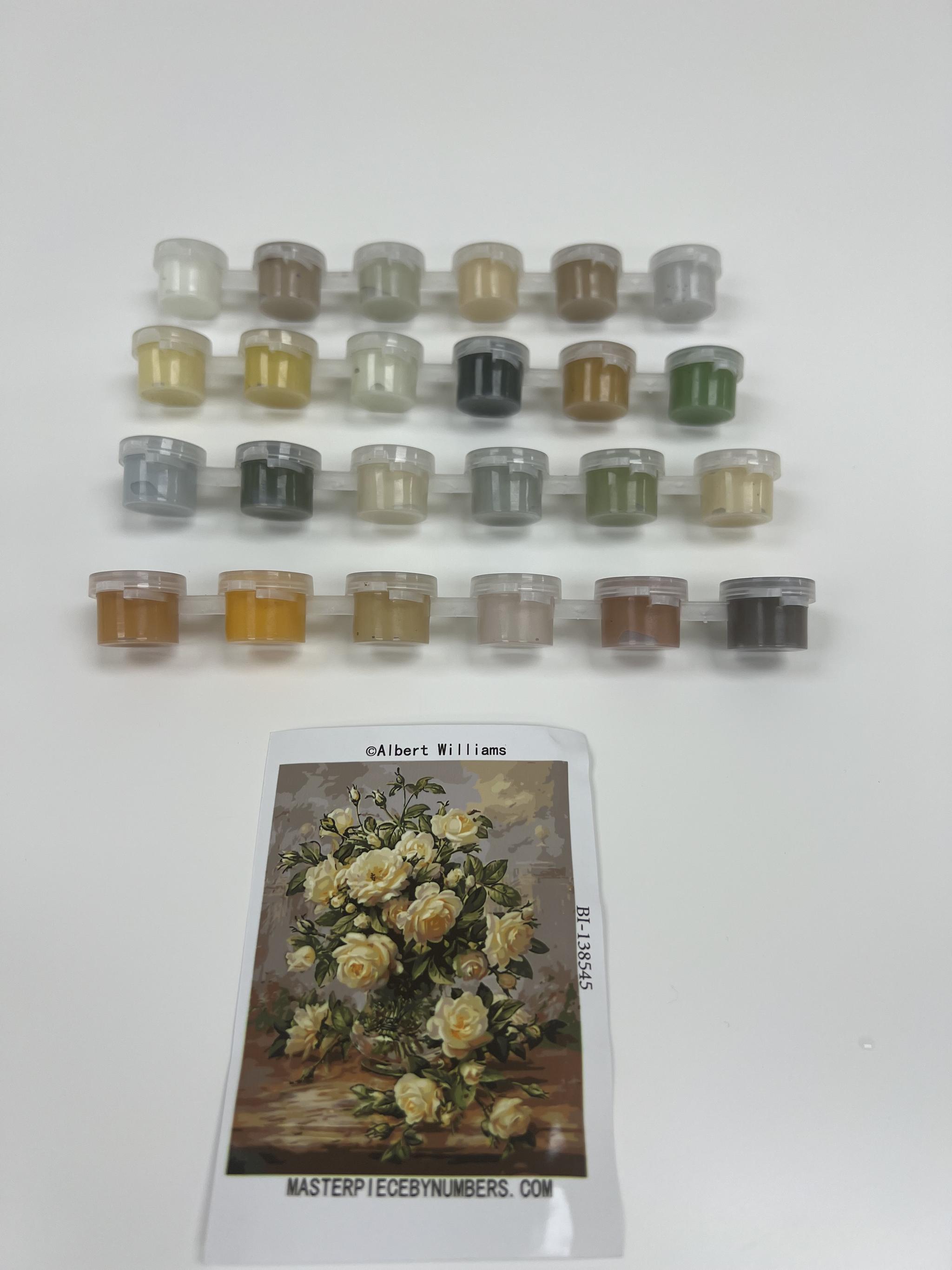 Why do paint by numbers colors sometimes look different in the paint p