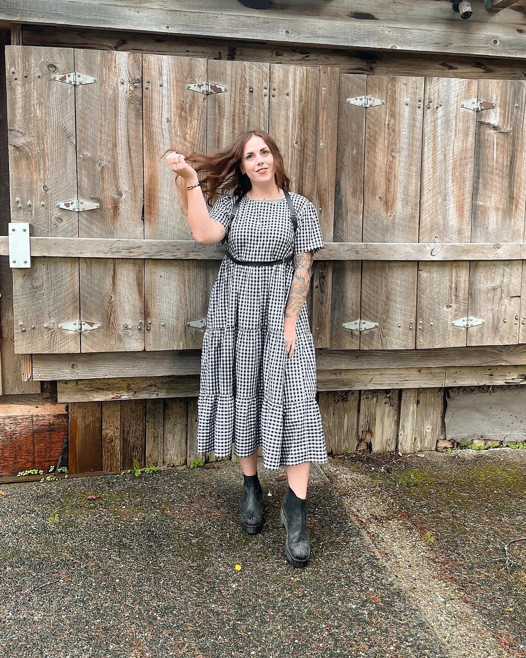 Ambassador Kasie | Gingham Chalet Dress
