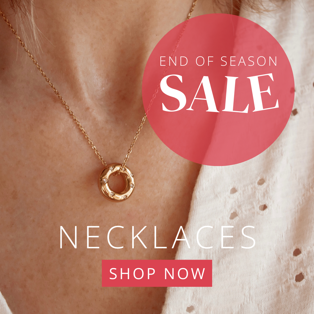 Shop end of season necklaces, up to 50% off