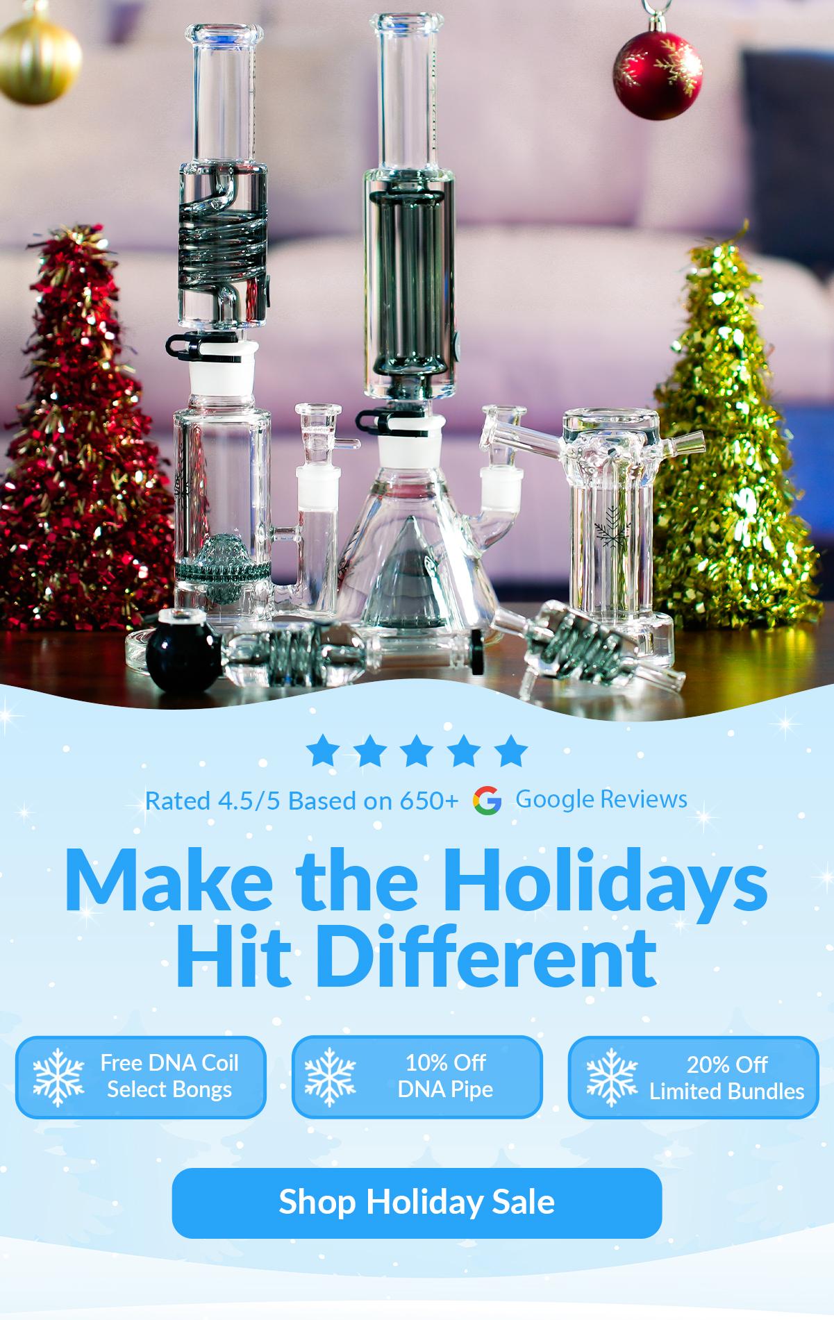 best selling bongs and pipes on table