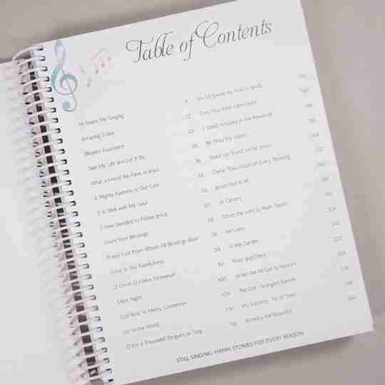 Still Singing table of contents