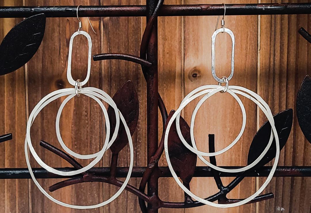 Argentium Hoop Earrings from Junebug Jewelry Designs