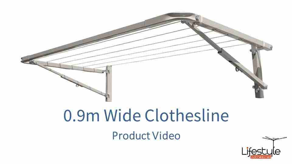 0.9m wide clothesline