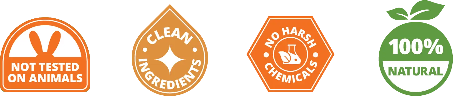 not tested on animals | clean ingredients | no harmful chemicals | 100% natural