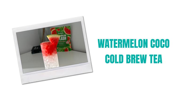 watermelon coco cold brew tea