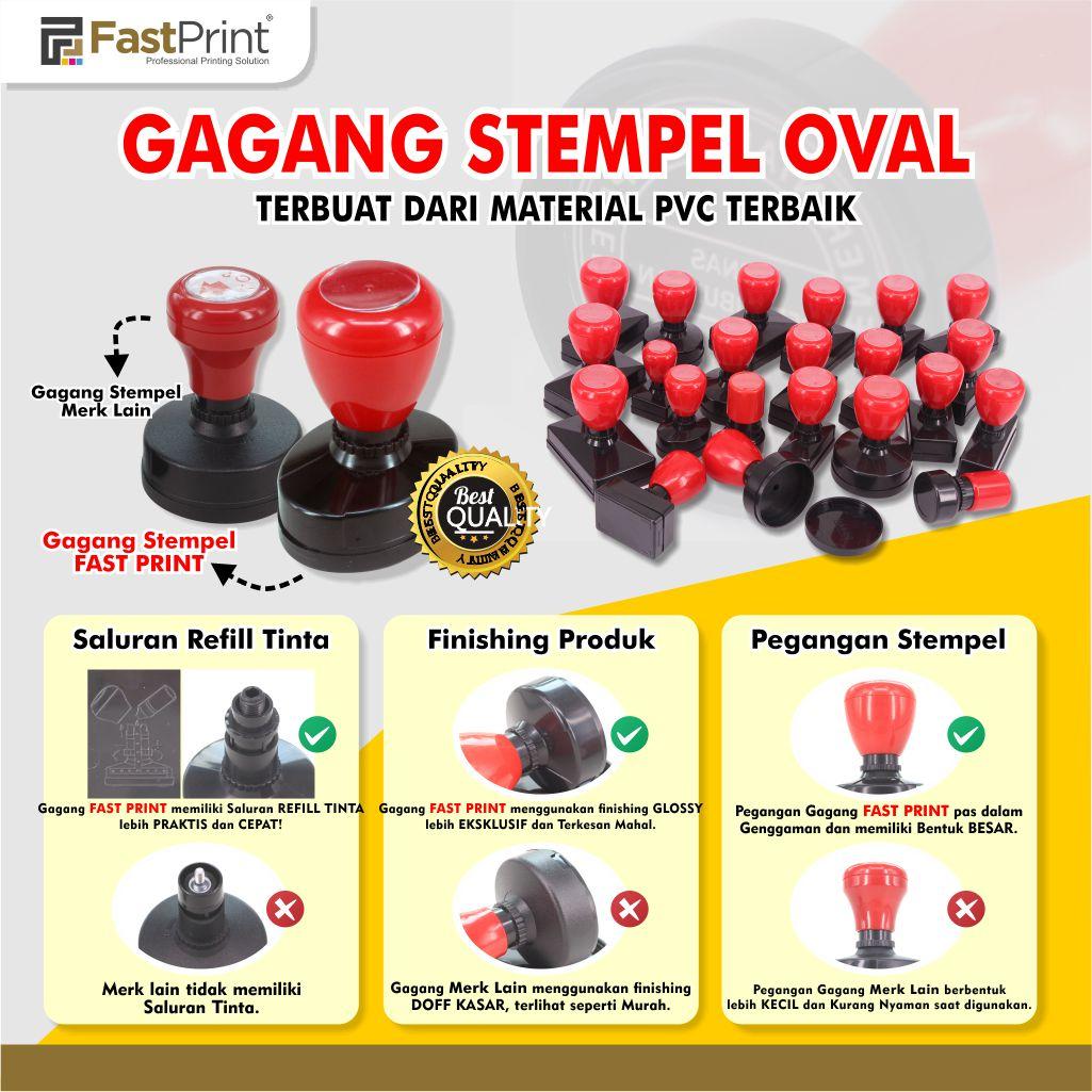 gagang stempel, bentuk gagang stempel, gagang stempel oval