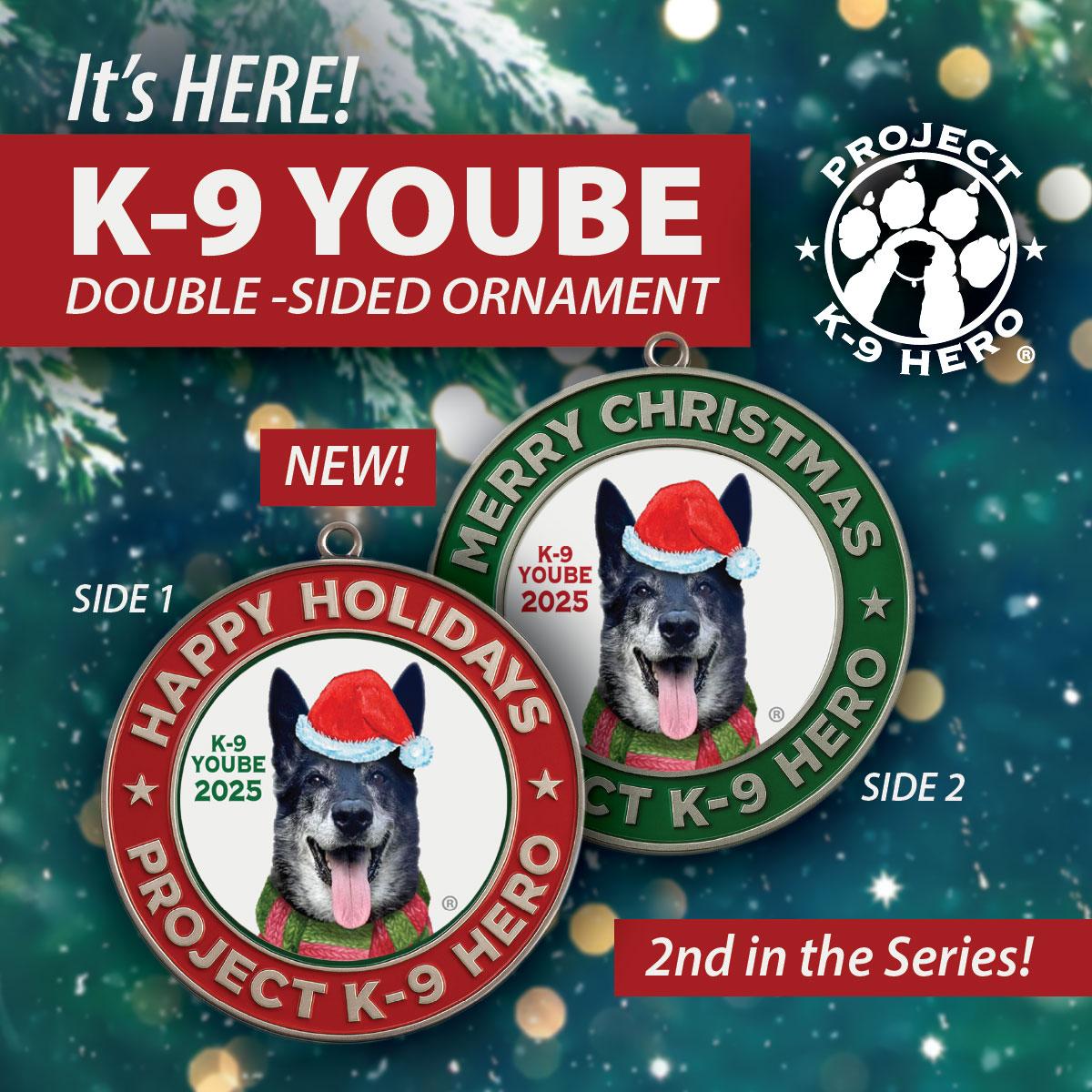 k9 yoube double sided ornament