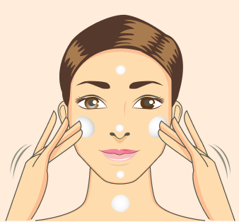 Woman applying serum 2