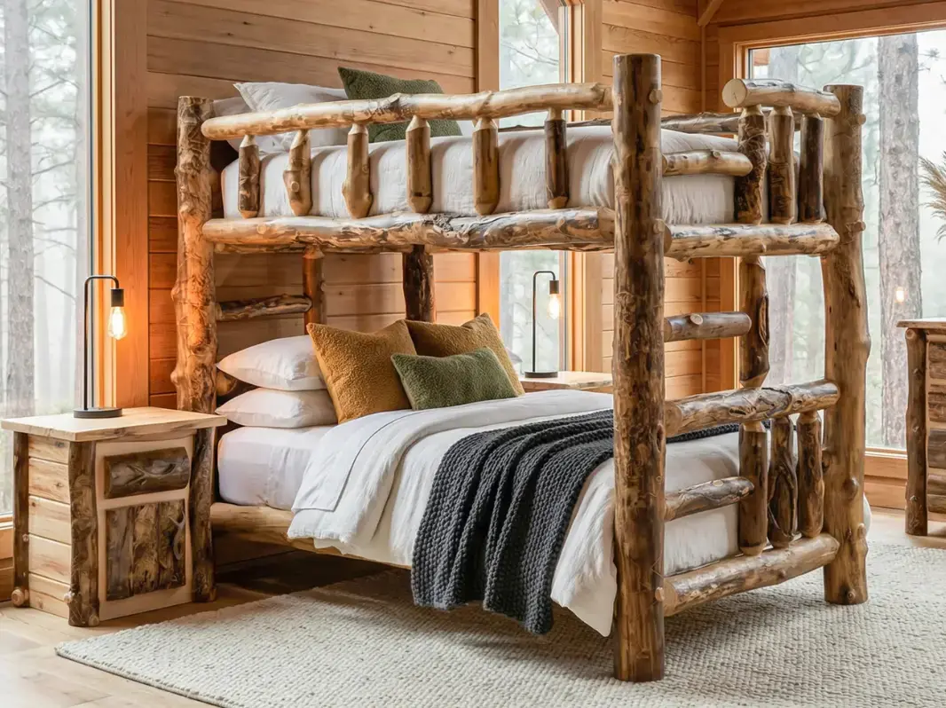 Blue Ridge Log Bunk Beds