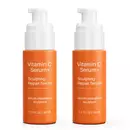 2 vitamin c serum bottles