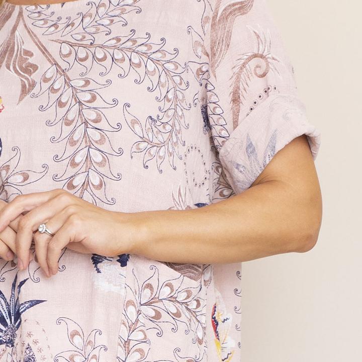 Lily Cotton Top (Pink)