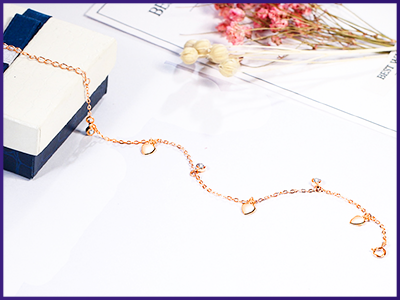 Cube Charms Silver Metal Bracelet