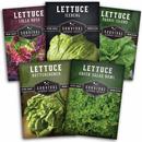 5 heirloom lettuce seed packets