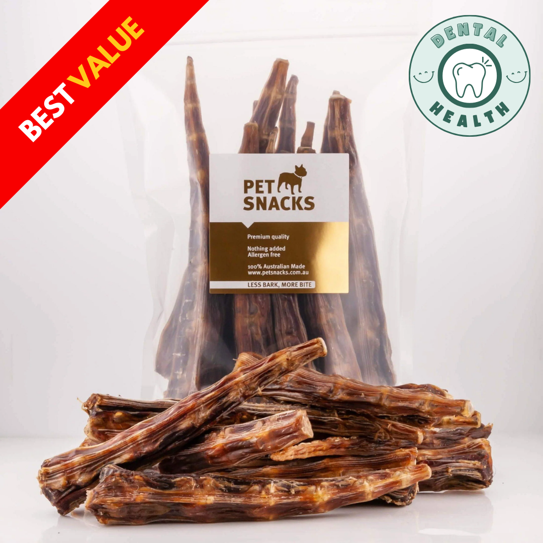 NEW - Natural Tail Tip Dog Chews Pet Snacks 