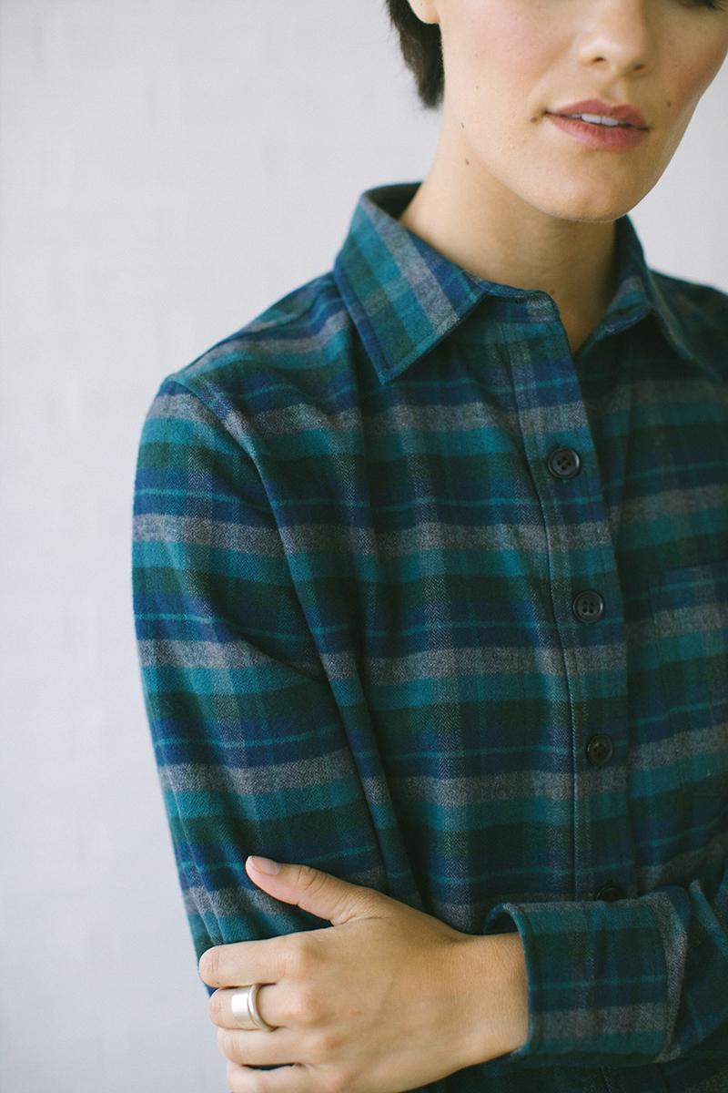 Women's Shirt Jacket | North Coast Dusk Flannel