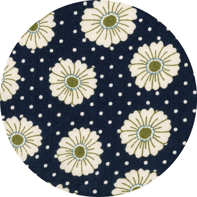 Dotted Daisy Navy