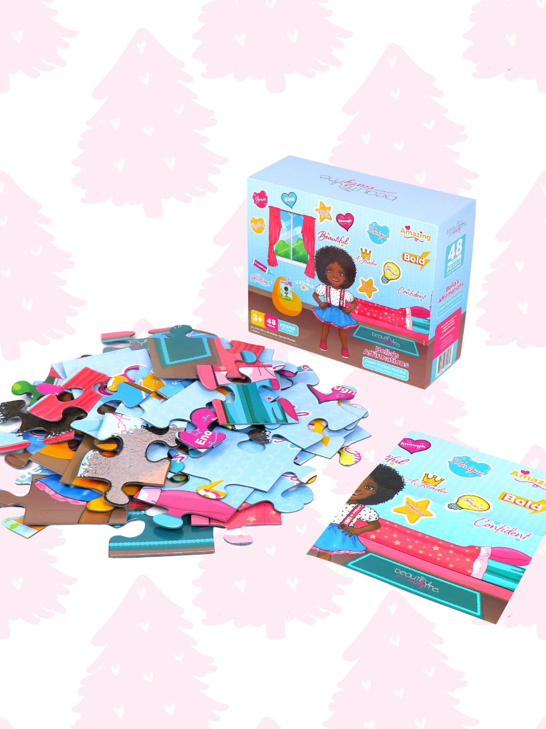 Bella's Affirmations 3 foot Giant 48-piece Puzzle & Poster