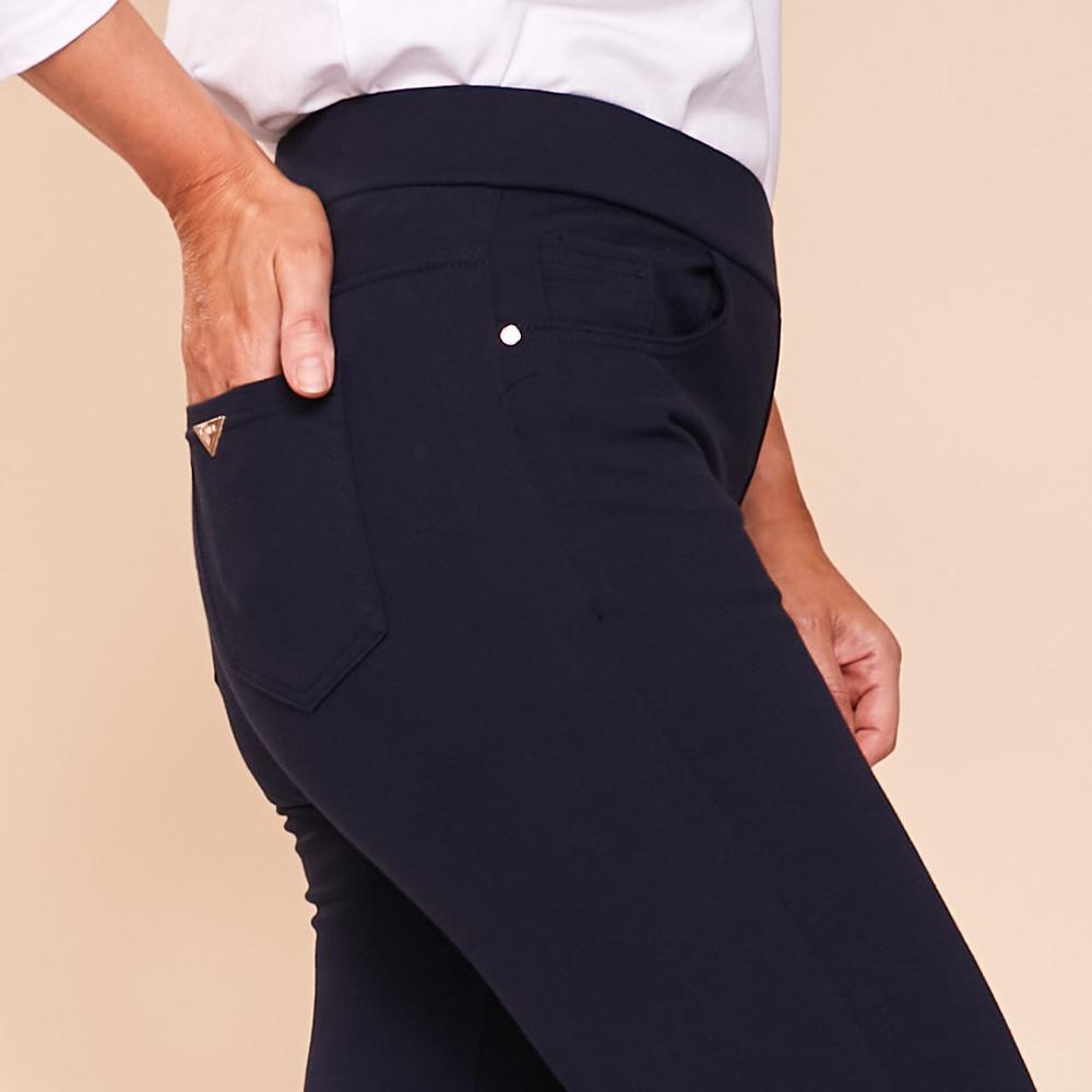 Ann Stretch Trousers (Navy)