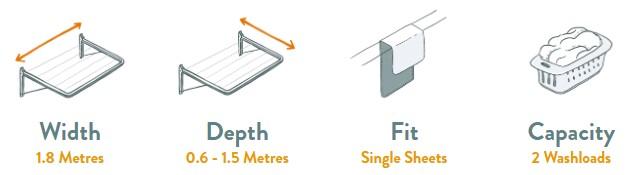 Eco 180 Clothesline Specifications