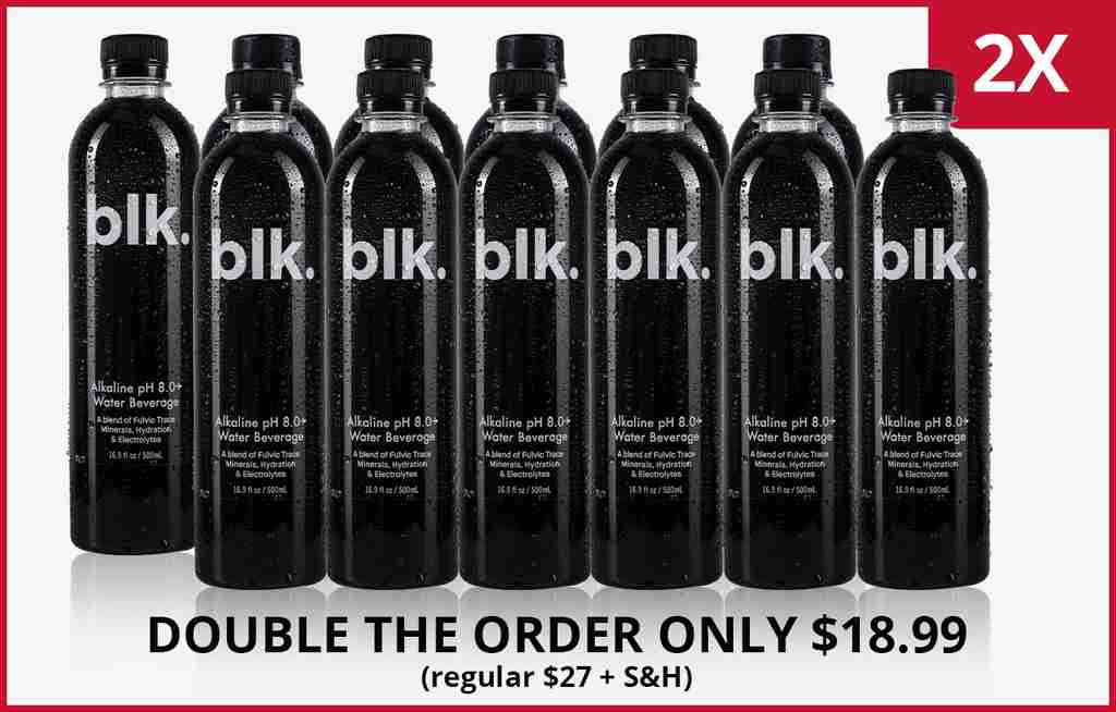 Get 2 x Cases of blk. Functional Beverages only $18.99