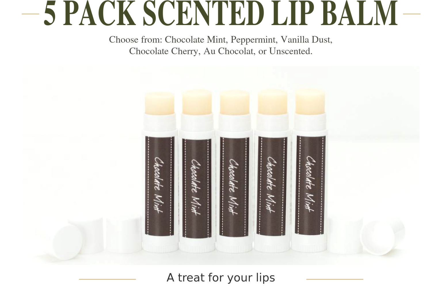 5 pack lip balm