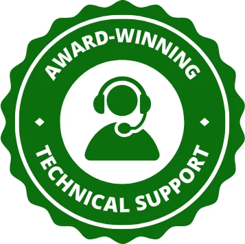 Award winning technical support