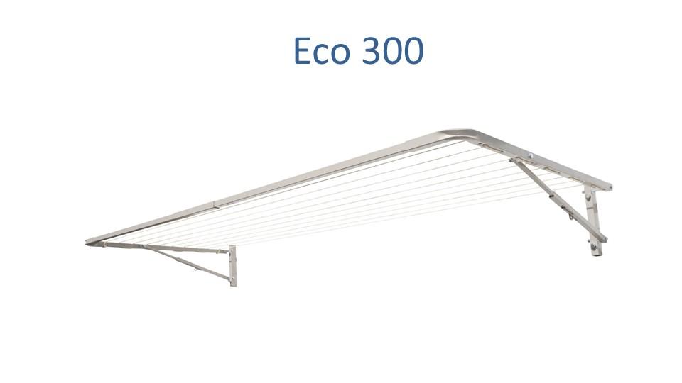 eco 300 290cm wide clothesline front view