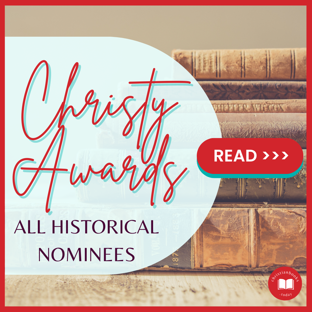 Christy Awards: all historical nominees with image of a stack of old books