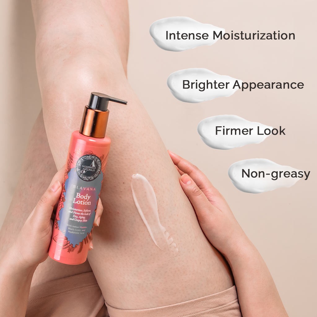 Blavana with benefits such as, Intense moisturization, Brighter Appearance, Firmer look, Non-Greasy.