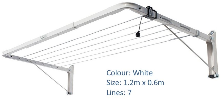 austral indoor outdoor 1.2m by 0.6m clothesline