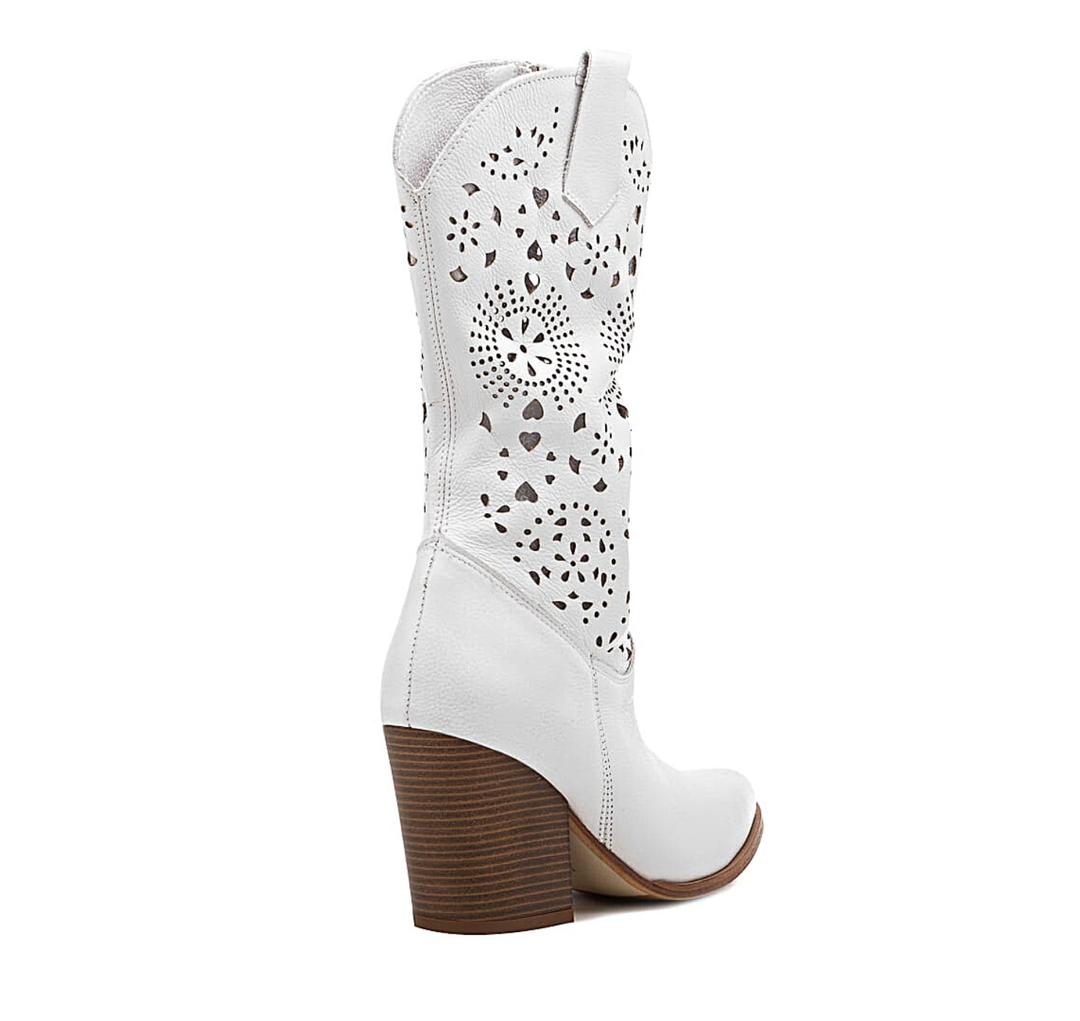 Romina - Women dress casual leather boots - Reindeer Leather