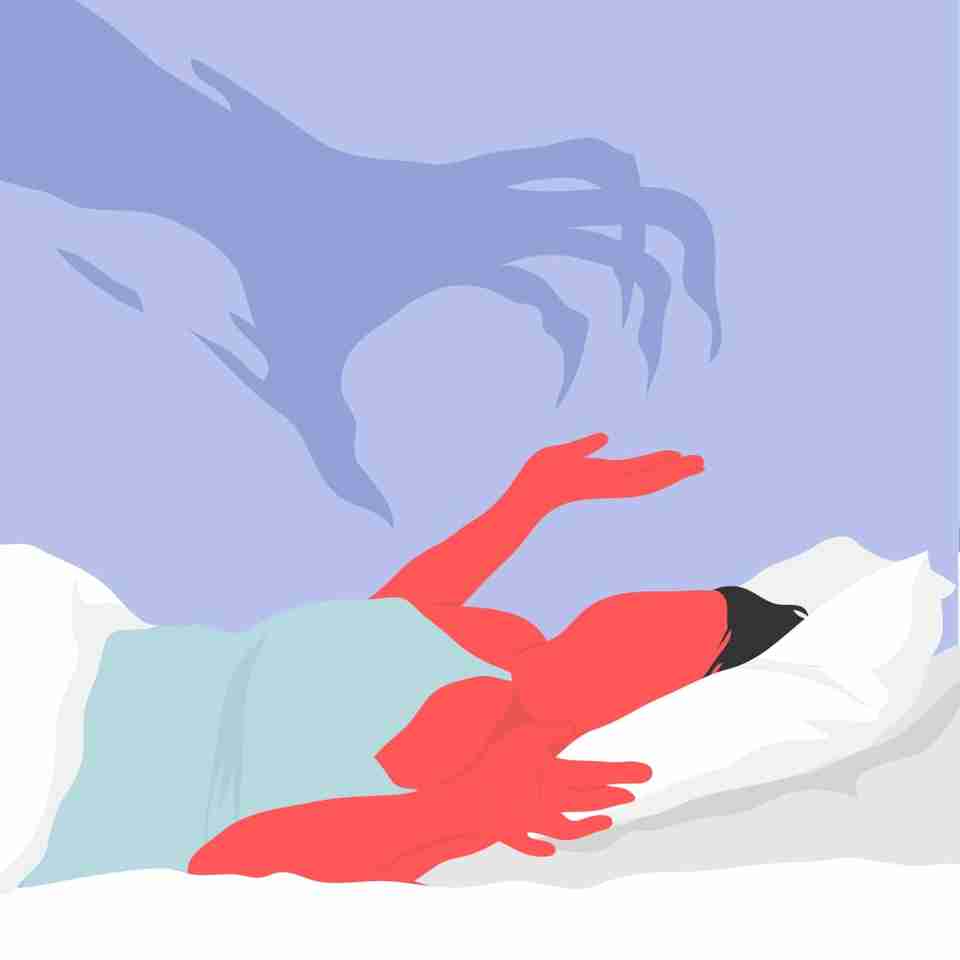 If you’re prone to nightmares, you’re much more likely to wake up sweaty, because the stress or fear that you experience in your dreams can translate to physically sweating in real life. 