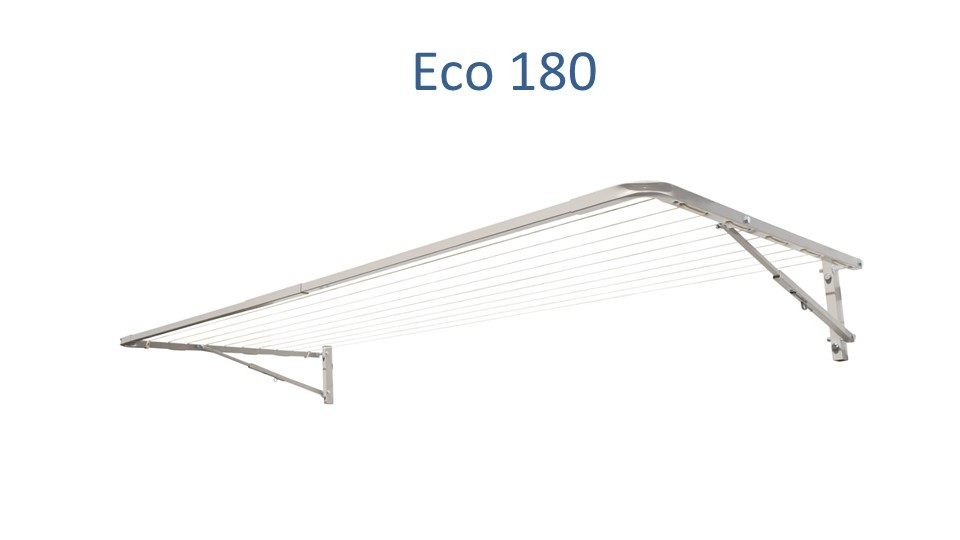 eco 180 fold down clothesline 1.7m wide deployed