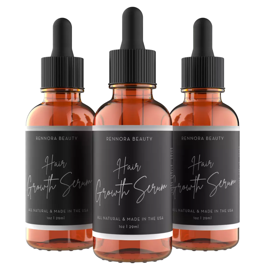 Three Bottles of Rennora Hair Growth Serum