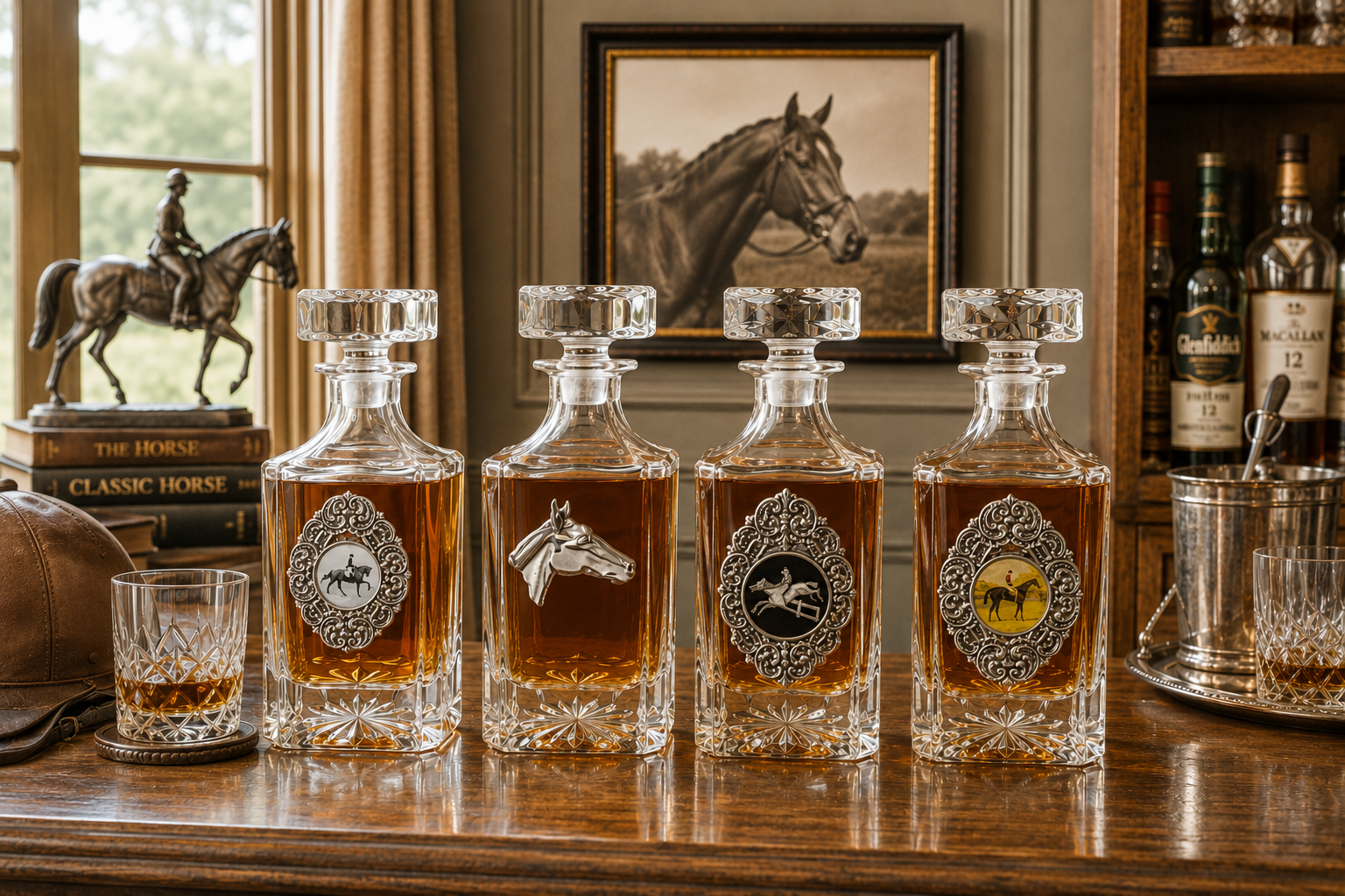 decanters for equestrians