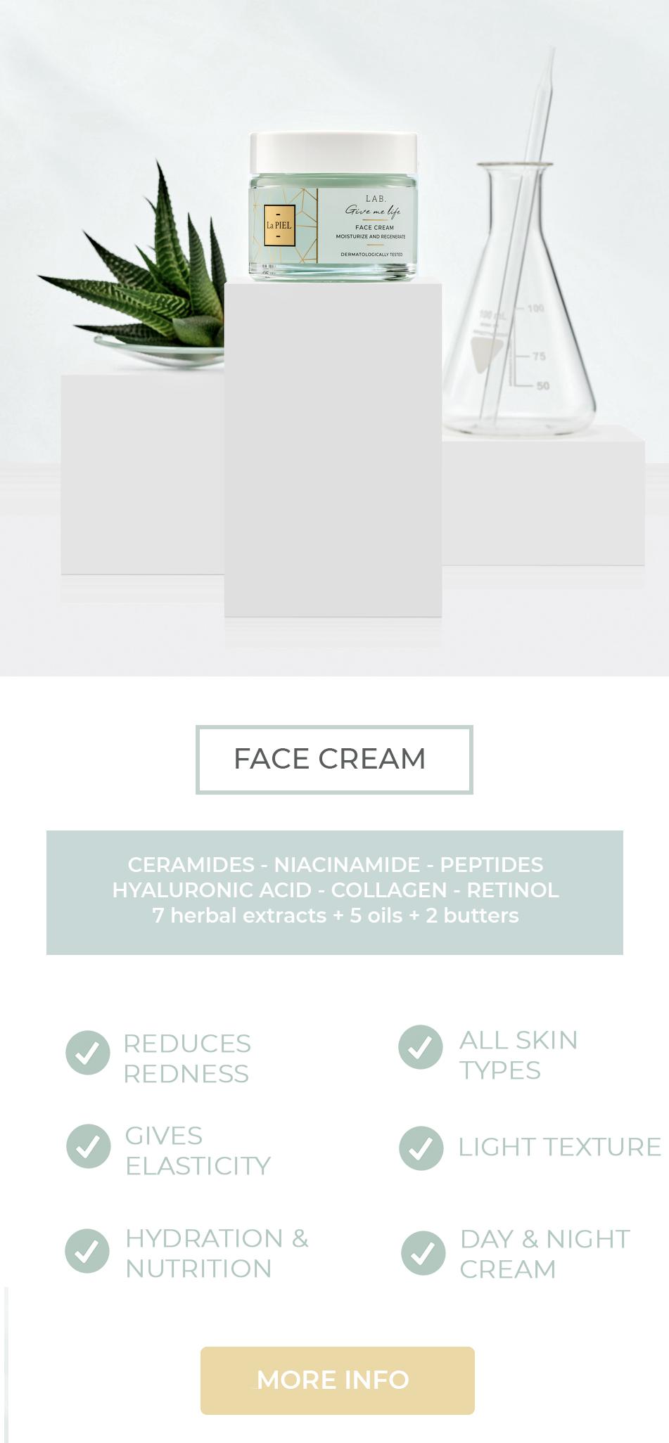 Face cream La PIEL LAB Natural Skincare