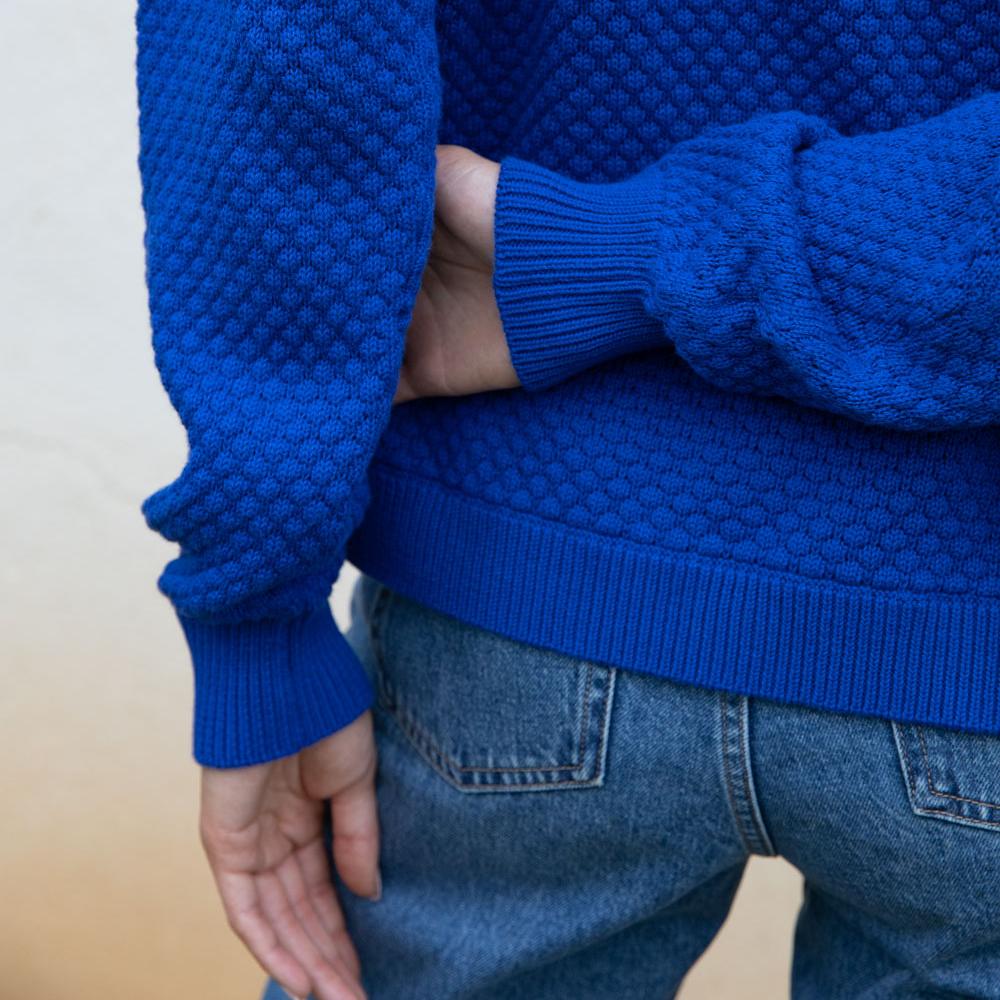 Jude Pullover Sweater in Royal Blue