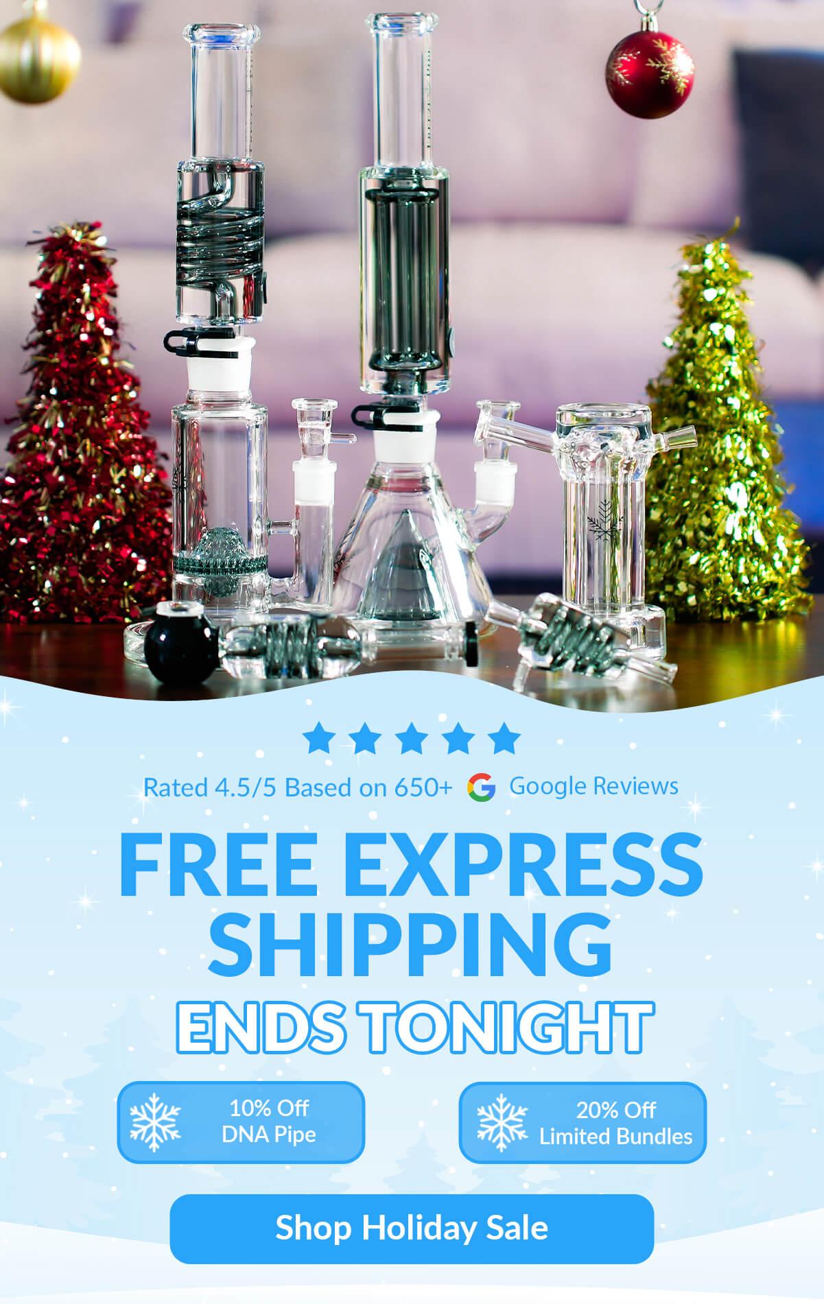 best selling bongs and pipes on table