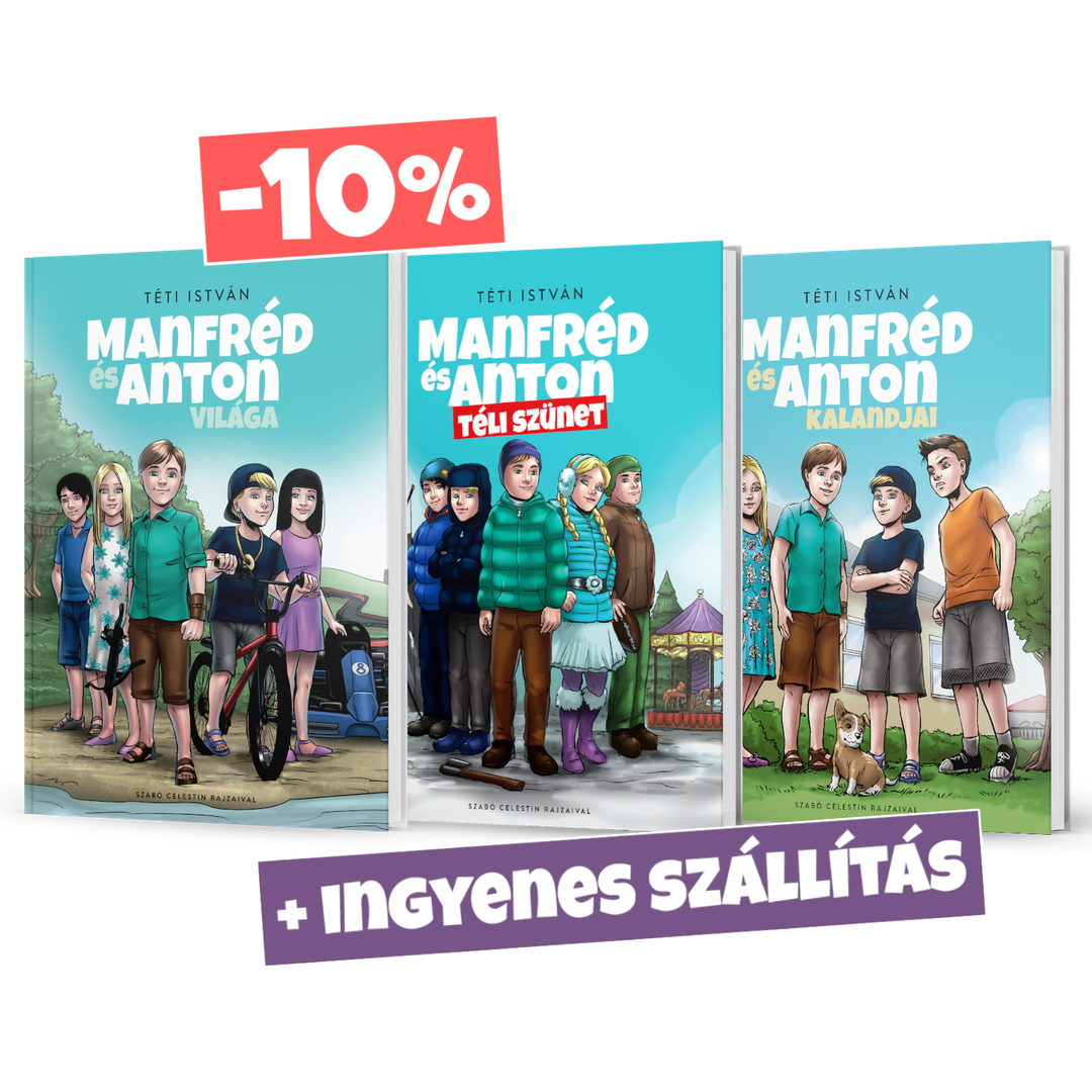Manfréd és Anton 1-3. könyv kedvezményes csomag