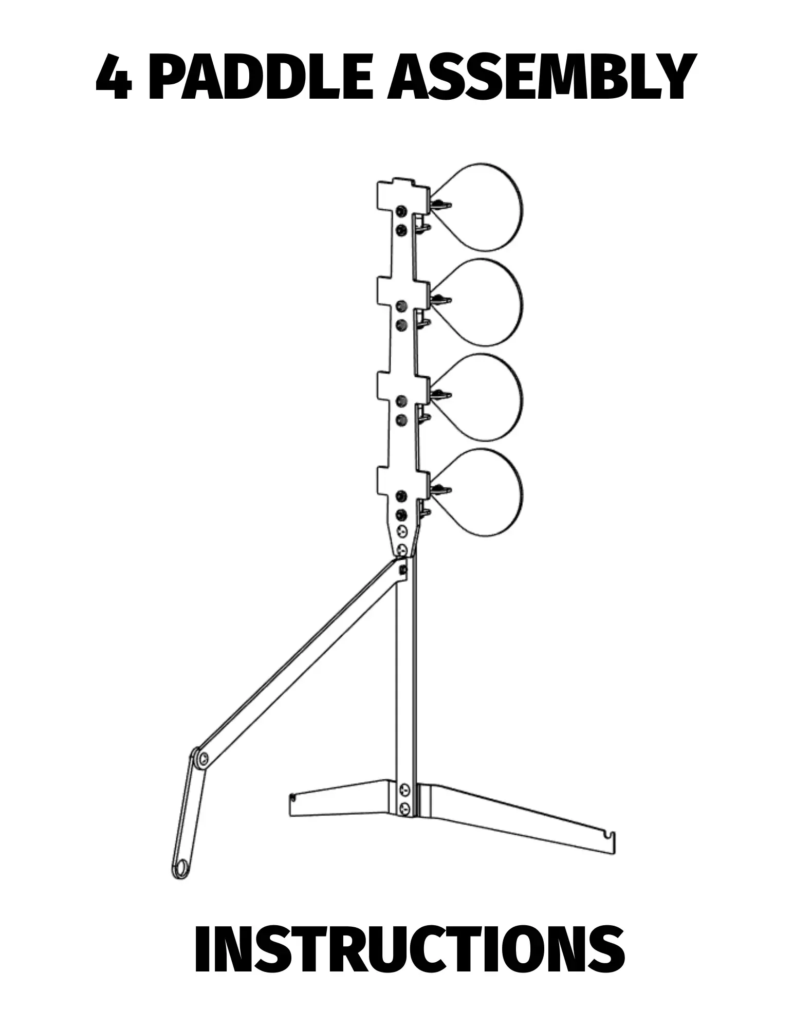 4 paddle tree assembly