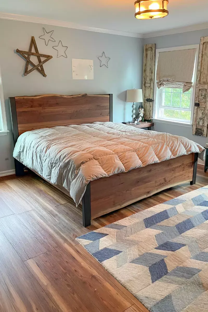 Live Edge Walnut Bed Frame