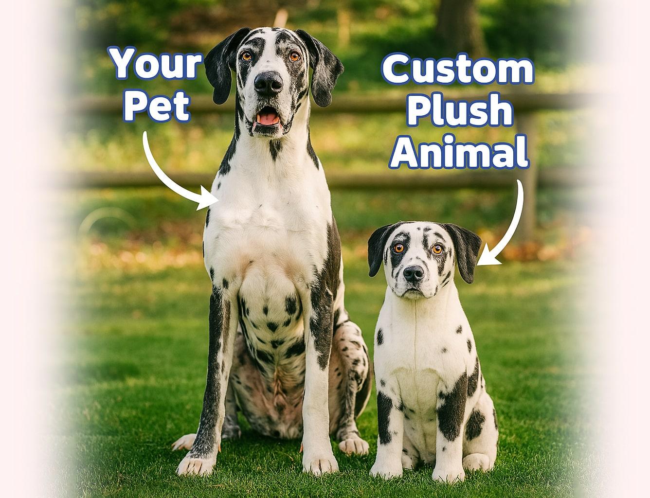 custom stuffed animal plush of your pet a handmade gift