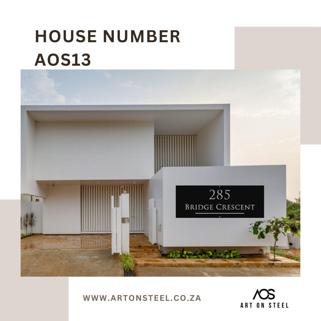 House number AOS 13 Art on Steel