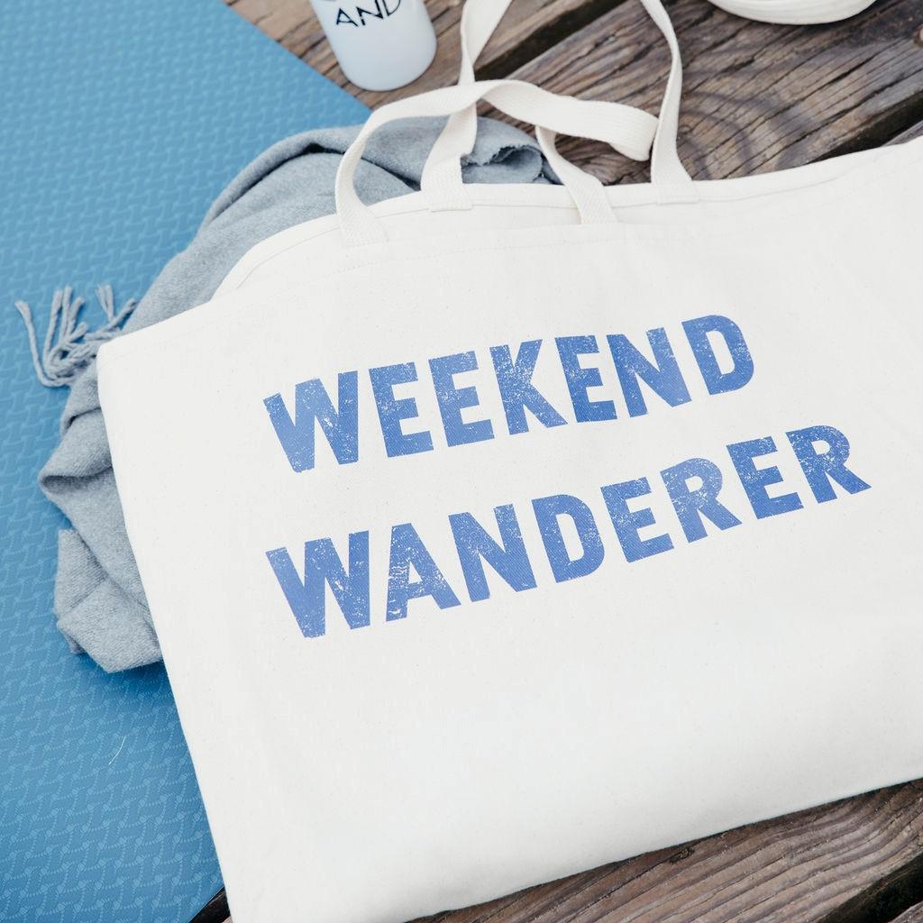 Weekend Wanderer Canvas Tote Bag
