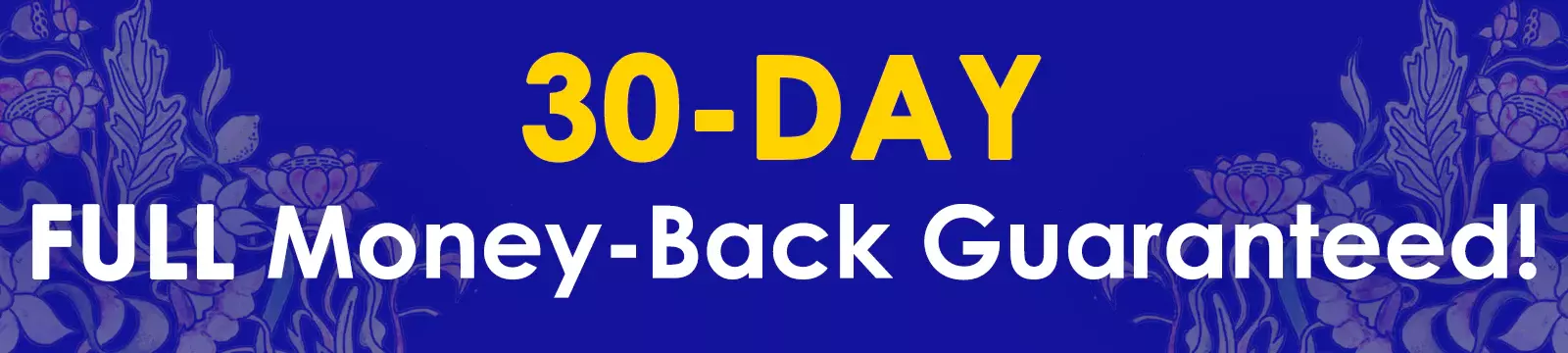 30-day money-back guarantee